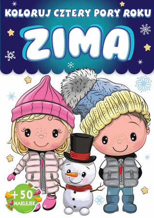 ZIMA. Koloruj. Cztery pory roku