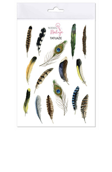 Tatuaże zmywalne dla dzieci Pióra