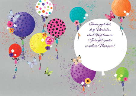 Karnet A5 Jaskrawe balony