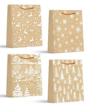 Torebki prezentowe BN 12 sztuk mix wzorów WK 22426 M