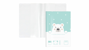 Okładka na książeczkę zdrowia dziecka z nadrukiem niedźwiedź