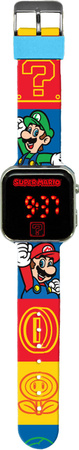 Zegarek LED z kalendarzem Super Mario GSM4236