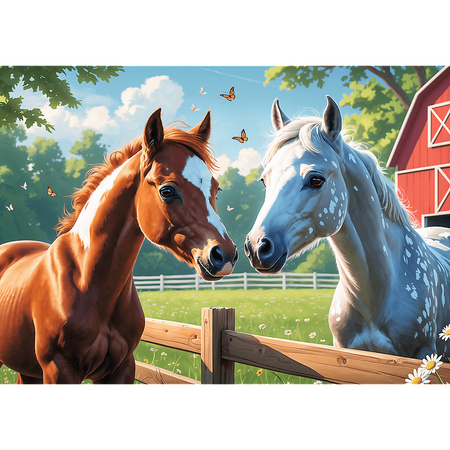 Puzzle 200 Konie na polanie 13328