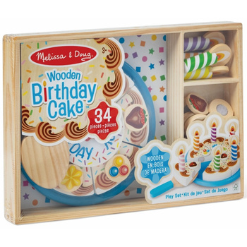 Mellisa&Doug Tort Urodzinowy drewniany z akcesoriami