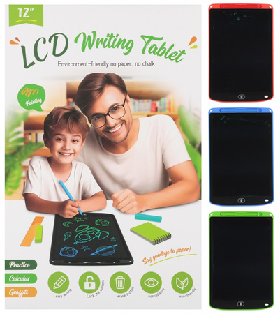 Tablica ciekłokrystaliczna na baterie z akcesoriami 1szt.mix