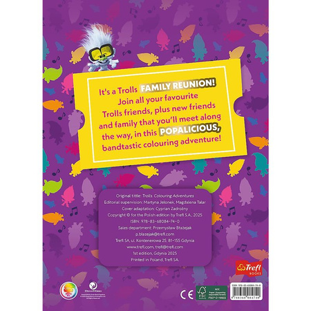 Trolle. Kolorowanka. Malbuch. Colouring book. Trolls