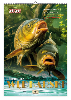 Kalendarz 2026 ścienny Wędkarski A3 V6