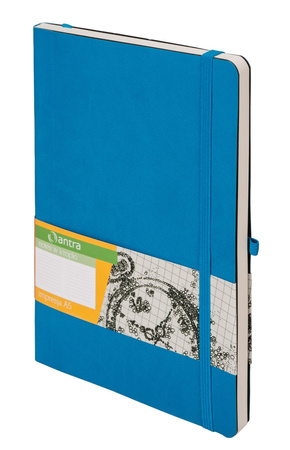 Notes impresja A5 kropki jasno niebieski