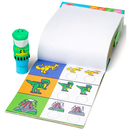Melissa & Doug Stempel z naklejkami Dinozaur + książeczka