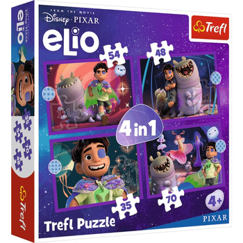 Puzzle 4w1 Pozaziemskie misje Elio 34665