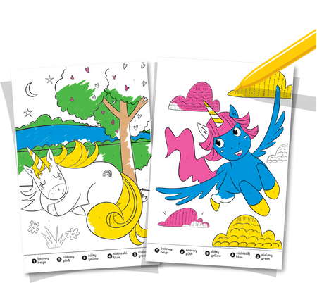 Kolorki jak z bajki. Moje Jednorożce. Numerkowe kolorowanki