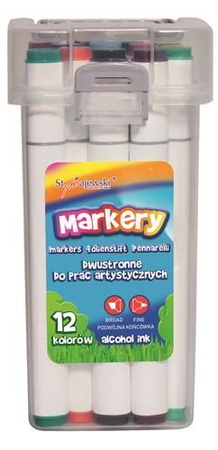 Markery Bambino do prac artystycznych 12 kolorów