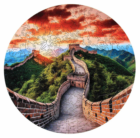 Puzzle 200 drewniane kolorowe Wielki Mur Chiński