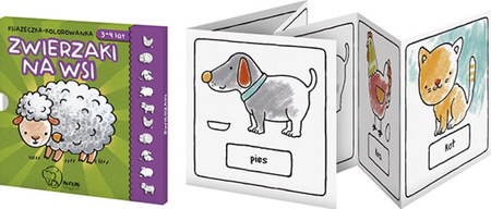 Książeczka kolorowanka zwierzaki na wsi