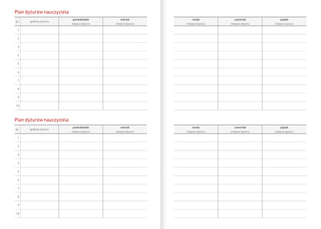 Kalendarz nauczyciela 2025/2026 A5T PCV bezbarwny EKO