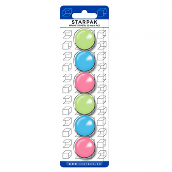 Magnesy pastel 30mm 6 sztuk
