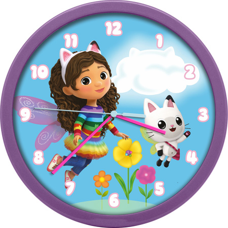 Zegar ścienny 25cm Gabby's Dollhouse GD00021