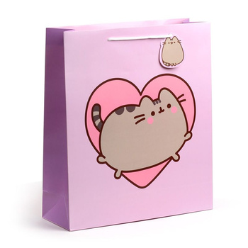 PACZKA Torebki prezentowe Pusheen the Cat Heart XXL 12 sztuk GBAG116X