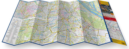 Vienna city street map 1:15 000 laminat 2025