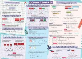Podkładka dwustronna na biurko B3 ułamki zwykłe i dziesiętne