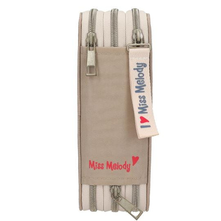 Piórnik potrójny z wyposażeniem Miss Melody Poppy Sand 13341A