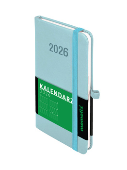Kalendarz 2026 Memofix A6 TDW błękitny