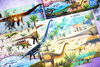 Książka i puzzle Dinozaury 300 elementów