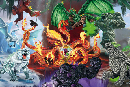 Puzzle 200 Schleich Eldrador Straszne Stworzenia + figurka 113351