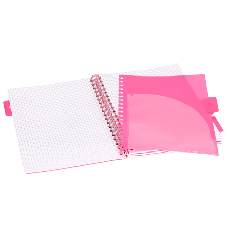 Kołozeszyt Strigo B5 Project Book Fusion różowy kratka