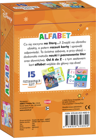 Disney mix. Karty Alfabet