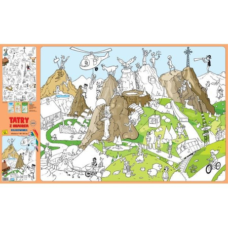 Kolorowanka XL Tatry z humorem kolor