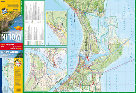 Wyspa Wolin 1:50 000 Woliński Park Narodowy mapa turystyczna laminat 2024
