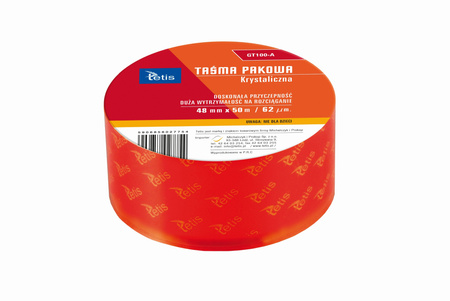 Taśma pakowa krystaliczna 48mmx50mx62mik.