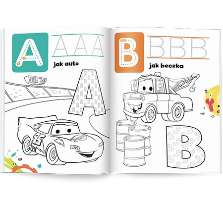 Disney uczy Alfabet do kolorowania UKOA-9302