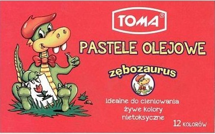 Pastele olejowe Zębozaurus 12 kolorów