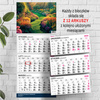 Kalendarz 2026 trójdzielny Premium Ogród