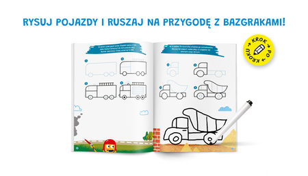 Pojazdy. Bazgraki uczą się rysować. Kapitan Nauka. Bazgraki