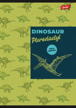 Paczka Zeszyt A5 16k kratka dinosaur mix pakiet 15 sztuk