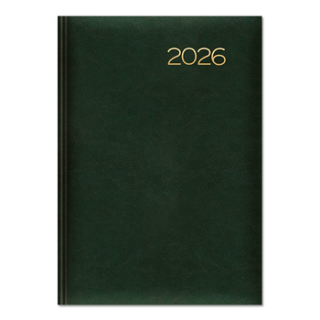 Kalendarz 2026 książkowy A5 dzienny zielony SK2