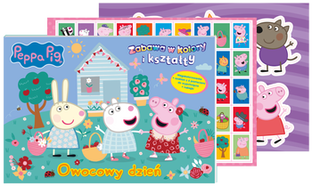 Owocowy dzień. Świnka Peppa. Zabawa w kolory i kształty