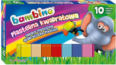 Plastelina bambino kwadratowa 10 kolorów
