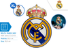 Zegar ścienny XL MDF Real Madrid RM00023