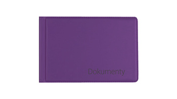 Okładka na dokumenty małe violet