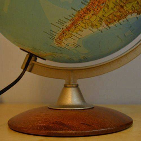 Globus 250 fizyczno polityczny podświetlany Atlantis