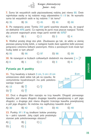 Matematyka z wesołym kangurem 2023 Kangur7