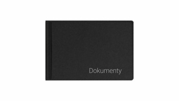 Okładka na dokumenty małe premium czarny