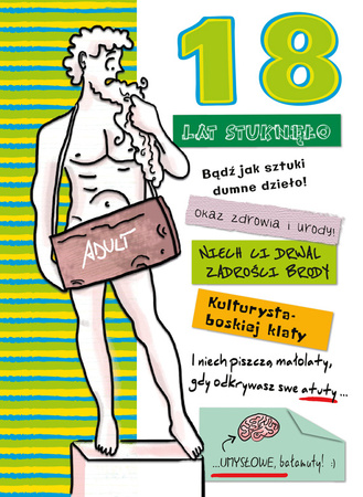 Karnet b6 18-nastka chłopiec