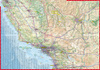 California road and tourist map 1:1 250 000 (ANG) laminat 2025