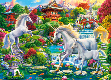 Puzzle 300 Unicorn Garden B-030521