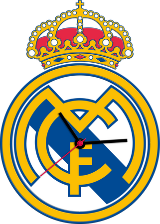 Zegar ścienny XL MDF Real Madrid RM00023